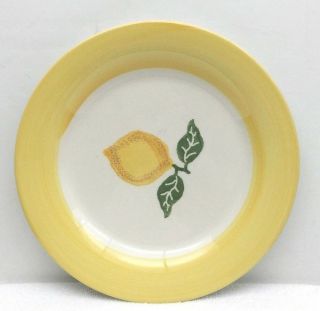 Laura Ashley Summer Fruits Lemon Yellow Dinner Plate 10 "
