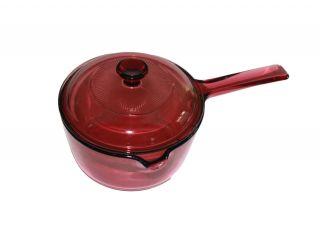 Vintage Purple Corning Vision 1 Liter Sauce Pan With Lid & Spout