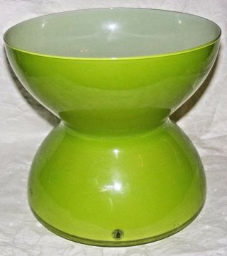 Anne Nilsson Ikea Lge Lime Green Cased Glass Vase Hour Glass Post Modern Design