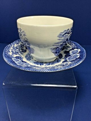 Vintage,  Royal Warwick Lochs of Scotland Blue & White Loch Duich Cup and Saucer 2