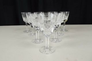 Set Of 10 Waterford Lismore Crystal 1 Ounce Liquer Cocktail Cordials 3.  5 " Tall
