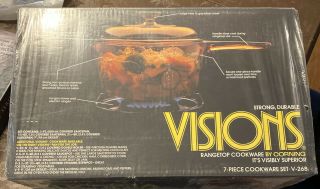 Vintage Visions Rangetop Cookware By Corning 7 Piece Set V - 268