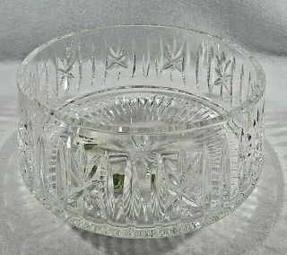 Waterford Round Celebation 10 " Diameter Crystal Glass Bowl Made In Ireland