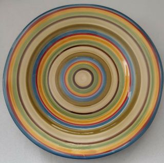Tabletops Gallery Los Colores Salad Plate (s) 8 1/4 " Hand Painted