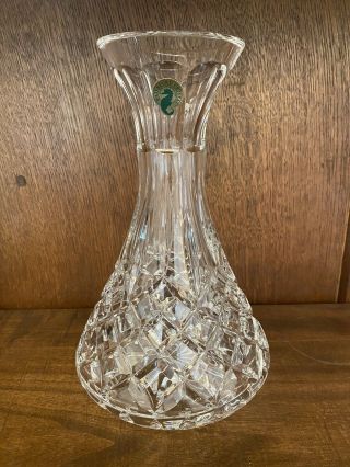 Waterford Lismore Carafe Decanter Crystal Etched Wine Glass Brandy Clear 9 " Tall