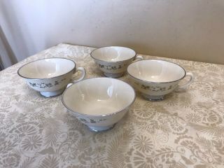 4 Lenox China Brookdale Footed Cup Only