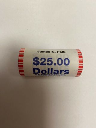 2009 Us James K.  Polk Presidential Dollar Coin Roll $25