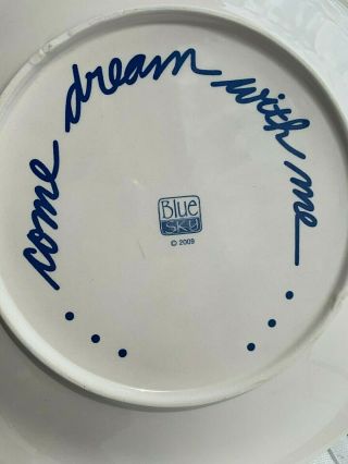 Diane Art Stoneware Blue & White Fish Plates - Smoochy Lips 8½ 