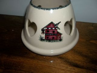 Home And/& Garden Party Birdhouse Large Lampshade Retired