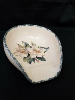 Home And Garden Party Spoon Rest Holder Magnolia Stoneware 2000 2