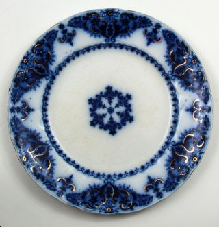 Vintage Johnson Bros England Albany Flow Blue 8 " Salad Plate