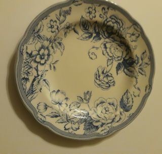 Spode Clifton For Laura Ashley,  Blue Floral: Side Plate (s),  6 1/2 "