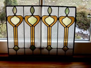 ARTS AND CRAFTS STAINED GLASS PANEL 2