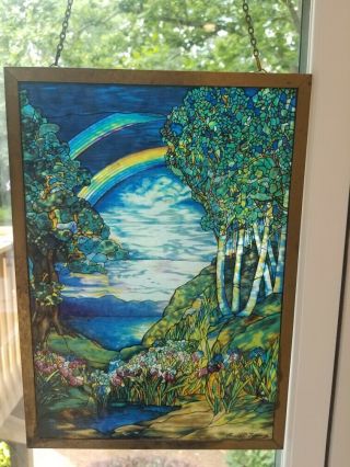 Louis Tiffany Stained Glass Sun Catcher Rainbow