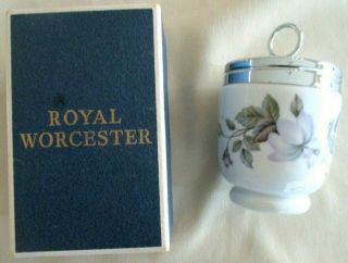Vintage Royal Worcester King Size Porcelain Egg Coddler " Lavinia "