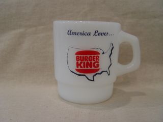 Fire - King America Loves Burger King Hamburgers Advertising Coffee Mug