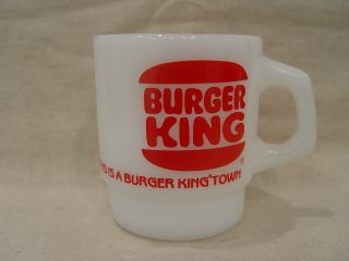 Fire - King This Is A Burger King Town Hamburgers Advertising Coffee Mug