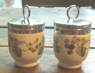 Royal Worcester Pair Is Egg - Ceptional Pair 4 " Lavinia Porcelain Egg Coddlers