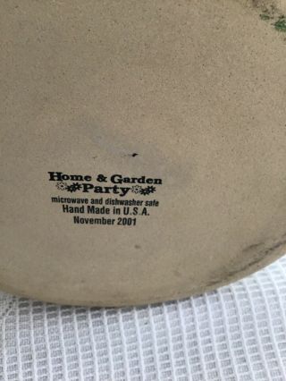 Home & Garden Party Snowman Winter Christmas Holiday Stoneware / Bean Pot 3