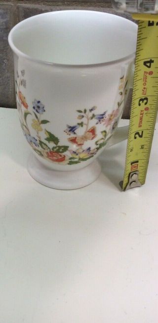 Aynsley Fine Bone China - Cottage Garden - Footed Mug/cup - 4 1/4 “tall