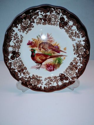 The Royal Worcester Group Palissy Game Series Pheasant Dinner Plate - England