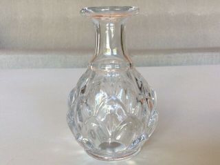 Signed Vintage Baccarat France Tiffany & Co Crystal Bud Vase Artichoke Pattern