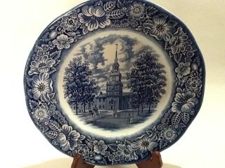 Staffordshire Ironstone Independence Hall Made In England 10 " Plates (3)
