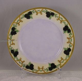 Hutschenreuther Selb Bavaria Art Nouveau Hand Painted Plate With Blackberries