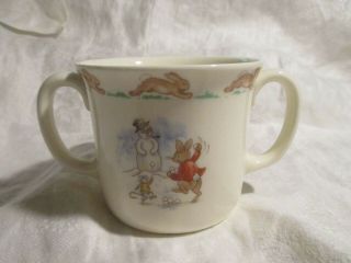 Charming Royal Doulton Two Handled Bunnikins Childs Cup 2