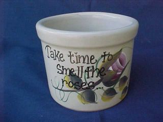 Rrp Robinson & Ransbottom Pottery Roseville Ohio " Take Time " Planter - Perfect
