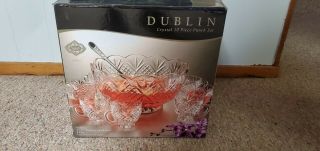 Godinger Dublin 10 Piece Punch Set (bowl,  8 Cups,  Metal Ladle) 8442838