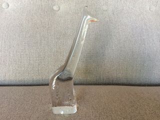 Signed Large BACCARAT France Crystal Art Glass GIRAFFE Figurine PAPERWEIGHT 2