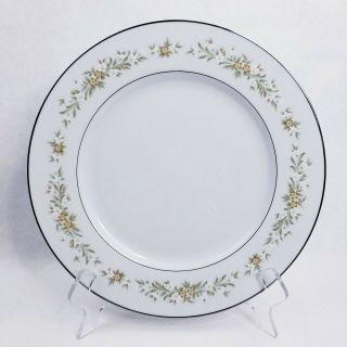 Style House Fine China Mayfair Platinum Trim Dinner Plate 10.  5 " Made In Japan