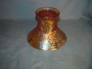Fenton Carnival Glass Marigold Orange Tree Punch Bowl Base