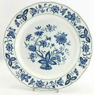 Harmony House Blue Bonnet Round Chop Plate Platter 12 1/4 " Blue Floral 4270