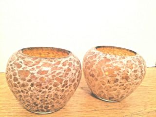 heavy Fratelli Toso Murano Art Glass Vases 2