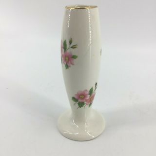 Vintage Lord Nelson Pottery England Pink Flowers Hand Crafted 5 