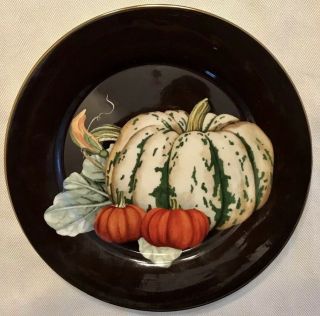 Williams Sonoma Harvest Pumpkin Salad Plate 9 "