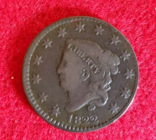 1822 U.  S.  One Cent Coin Xf