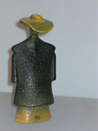 Kosta Boda,  Kjell Engman,  Designer - 6 " Catwalk Glass Man Sculpture - 