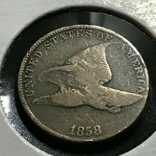 1858 Flying Eagle Cent Better Grade Coin