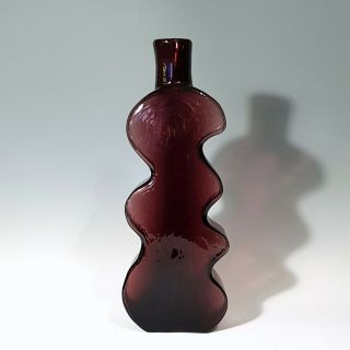 Blenko Amethyst Glass Puzzle Vase