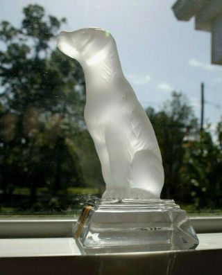 Nachtmann 24 German Crystal Labrador Retriever Dog Figurine Germany Paperweight