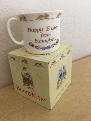 Royal Doulton Bunnykins Bone China Cup Mug “happy Easter” Bunny Rabbits England