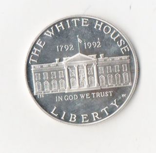 1992 W White House 200th Anniversary Proof Silver Dollar,