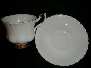 Royal Albert Teacup And Saucer - Val Dor Pattern - Cond.  No.  30
