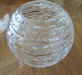 Authentic Tiffany & Co.  Cut Crystal Rose Bowl 5.  5 "