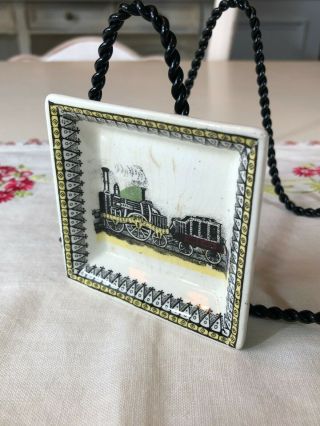 Railway By Portland Pottery For Pv Train Trinket Dish,  Made In England