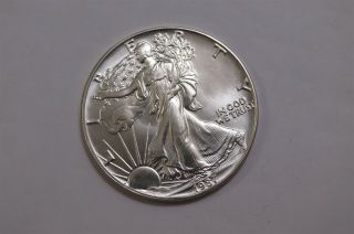 Usa 1987 American Eagle $1 Walking Liberty 1oz.  Silver Dollar B28 Z9439