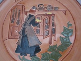 Vtg 1975 STUMAR Hand Crafted Mother ' s Day Plate Glen View Pottery Amish Baking 3